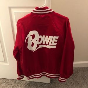 Forever 21 BOWIE jacket red size small